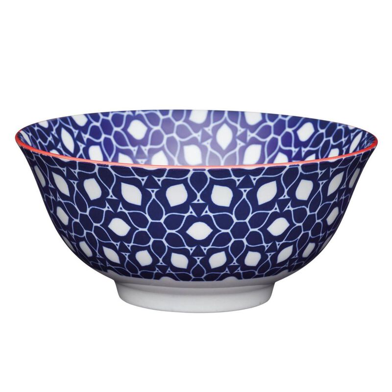 Mikasa 15.5cm Does It All Bowl Blue Floral image number 0